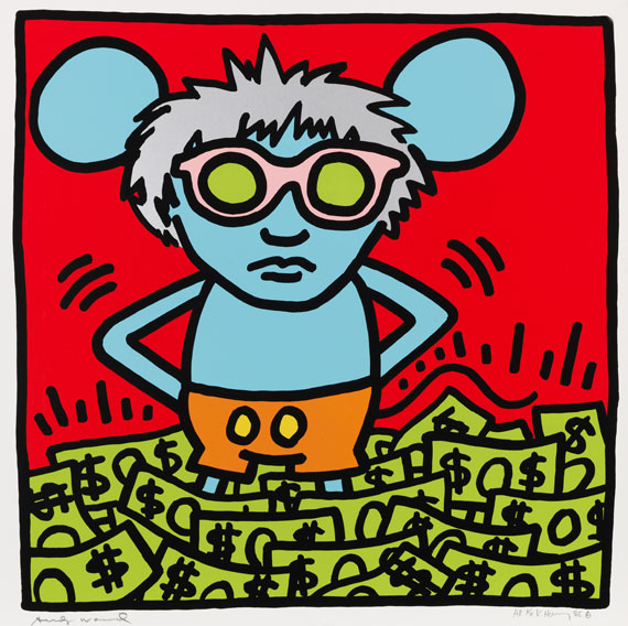 Keith Haring - Andy Mouse (4 Blatt) - 