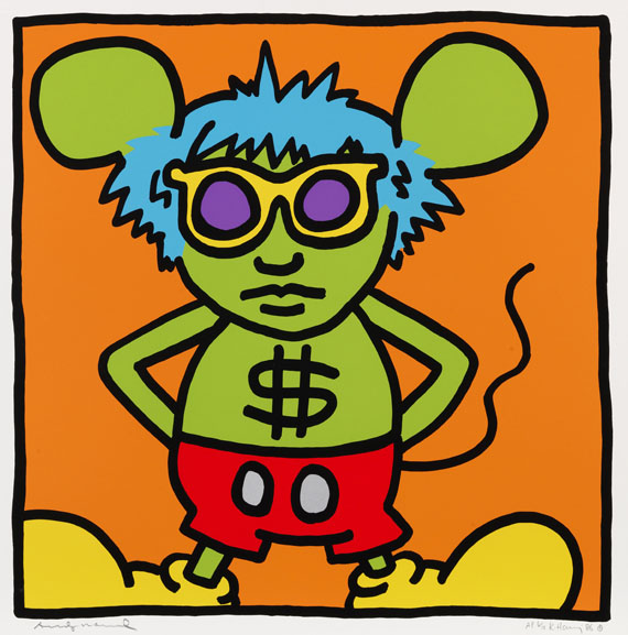 Keith Haring - Andy Mouse (4 Blatt) - 