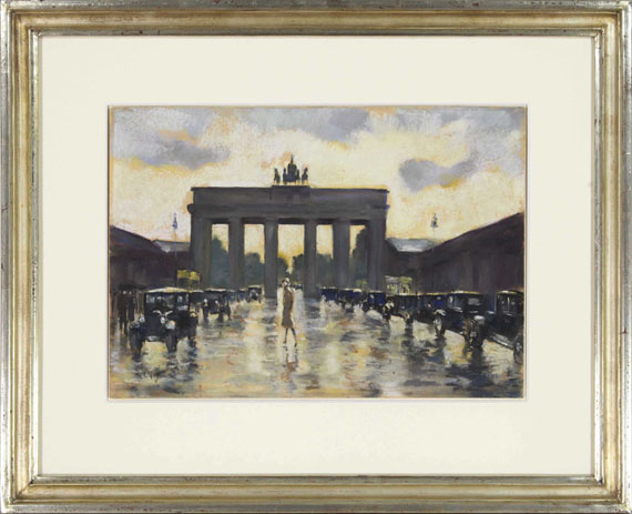 Lesser Ury - Brandenburger Tor vom Pariser Platz aus gesehen - Frame image