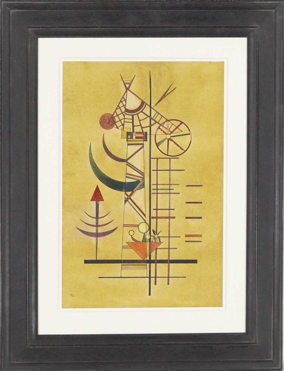 Wassily Kandinsky - Gebogene Spitzen - Frame image