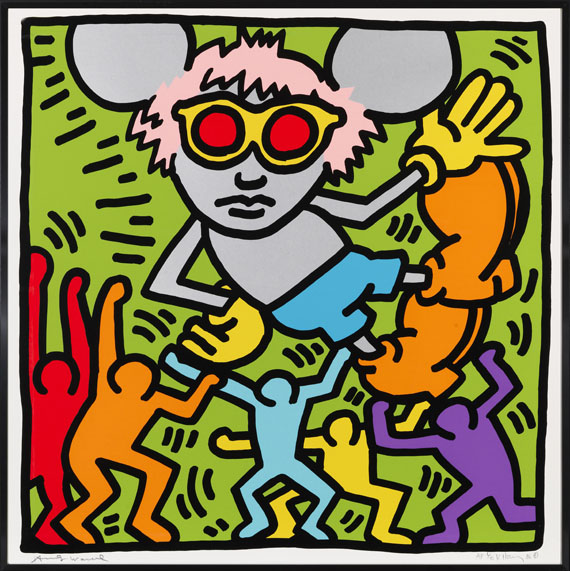 Keith Haring - Andy Mouse (4 Blatt)