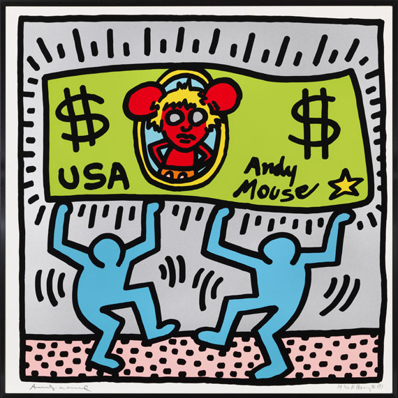 Keith Haring - Andy Mouse (4 Blatt)