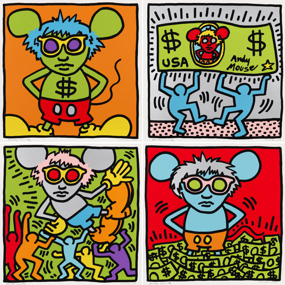 Keith Haring - Andy Mouse (4 Blatt) - Frame image