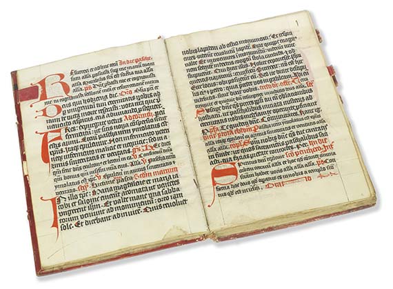 Manuskripte - Missale. Lateinische Pergamenthandschrift