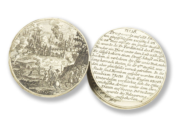  Friedrich II. der Große - Historica in nuce (in Silber-Schraubtaler). - Dabei: Les matinées du Roi de Pruße - 