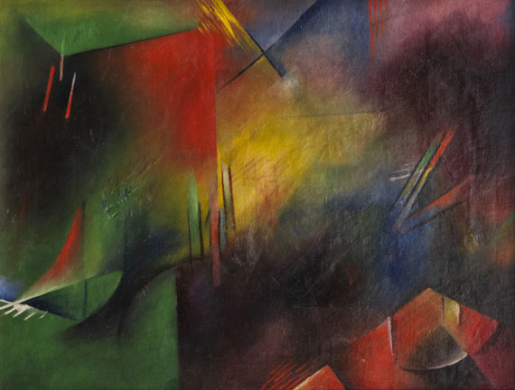 Georg Muche - Ohne Titel (Stillleben / Abstrakte Komposition) - 