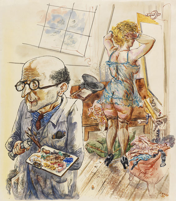 George Grosz - Maler und Modell