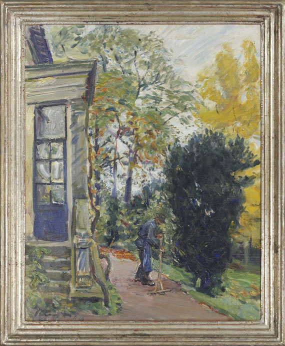 Max Slevogt - Gärtner vor dem Haus - Frame image