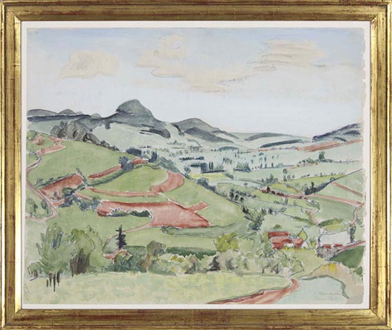 Erich Heckel - Rhönlandschaft - Frame image