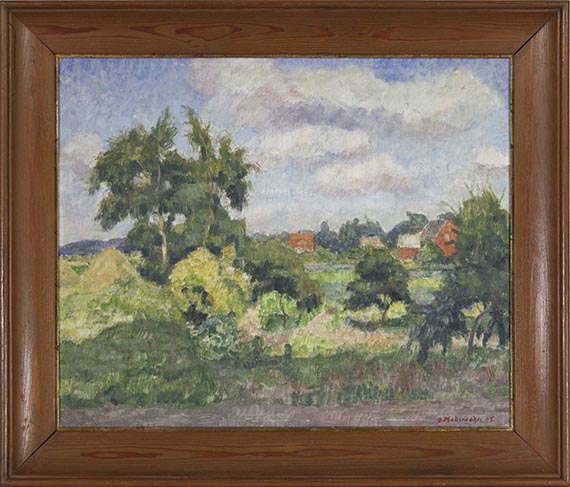Otto Modersohn - Sommertag in den Feldern bei Fischerhude - Frame image