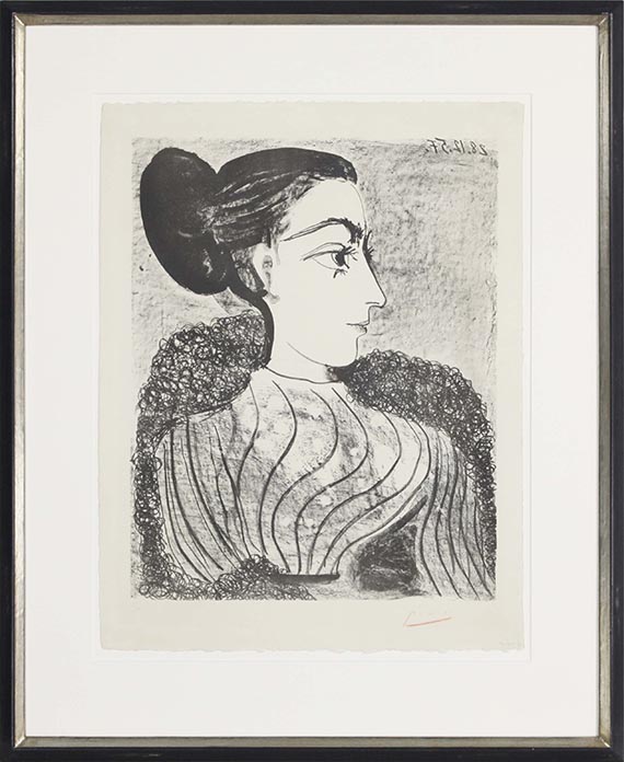 Pablo Picasso - Femme au Chignon (1er état) - Frame image