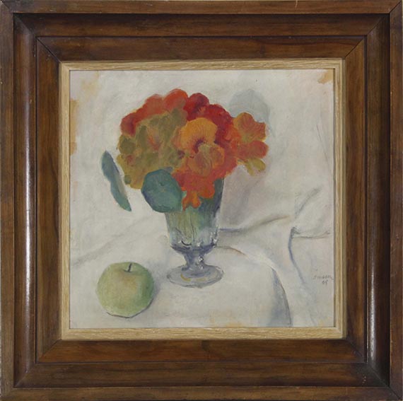 August Macke - Kapuzinerkresse und Apfel - Frame image