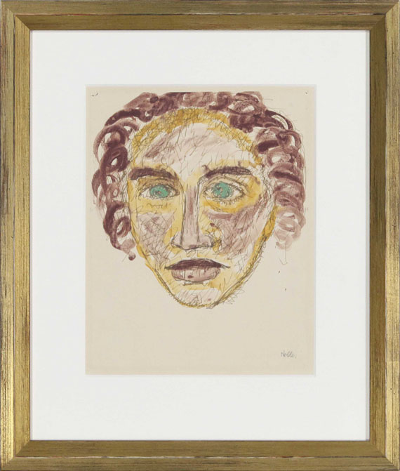Emil Nolde - Kopf des Apostels Johannes - Frame image