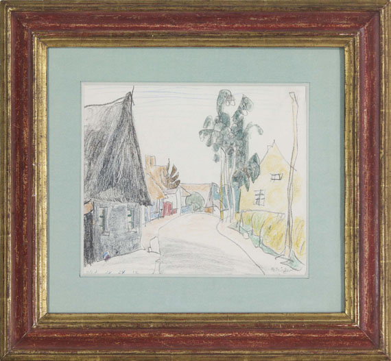 Lyonel Feininger - Village Street on Usedom, Baltic Sea - Frame image