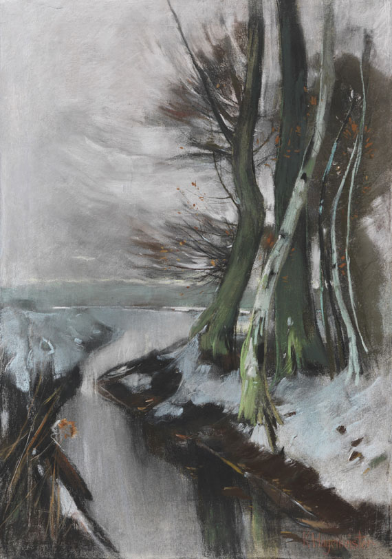 Karl Hagemeister - Märkische Winterlandschaft (Ufer am Wentorf-Graben)