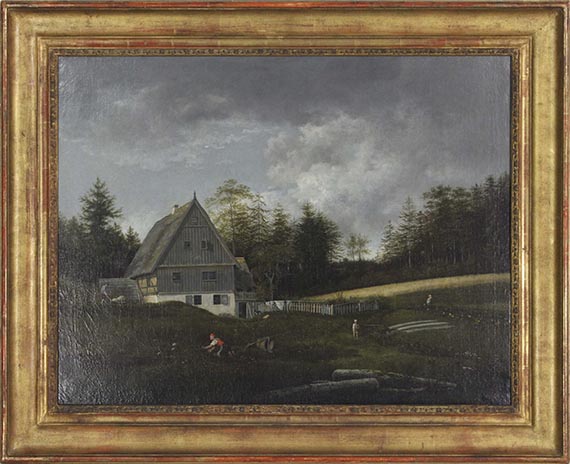 Johann Christian Klengel - Mühle im Plauenschen Grund bei Dresden - Frame image