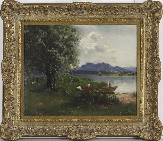 Joseph Wopfner - Am Chiemseeufer - Frame image