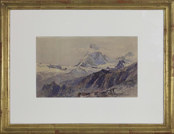 Edward Theodore Compton - Das Matterhorn von der Triftkumme - Frame image