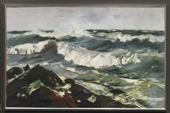 Karl Hagemeister - Die Welle (Bewegte See) - Frame image