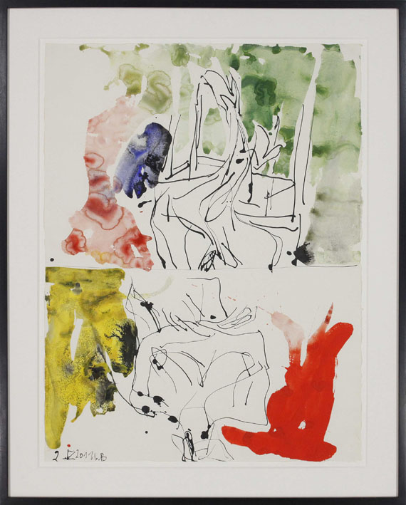 Georg Baselitz - Das 70iger Modell singt wieder - Frame image