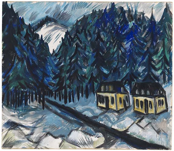 Erich Heckel - Erzgebirgslandschaft im Winter