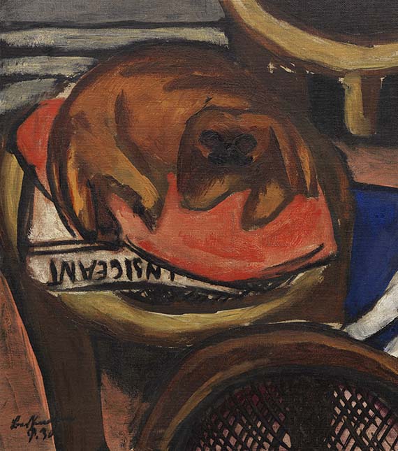 Max Beckmann - Majong und Chilly (Hunde) - 