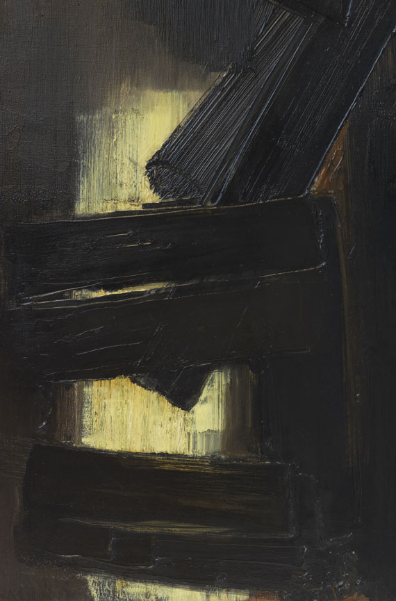 Pierre Soulages - Peinture 92 x 65 cm, 3 août 1954 - 