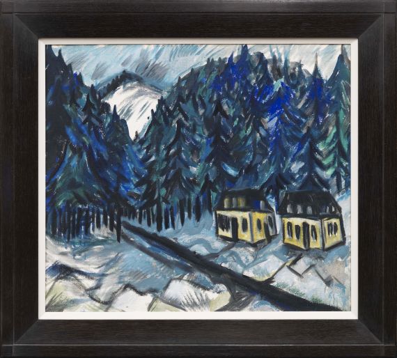 Erich Heckel - Erzgebirgslandschaft im Winter - Frame image