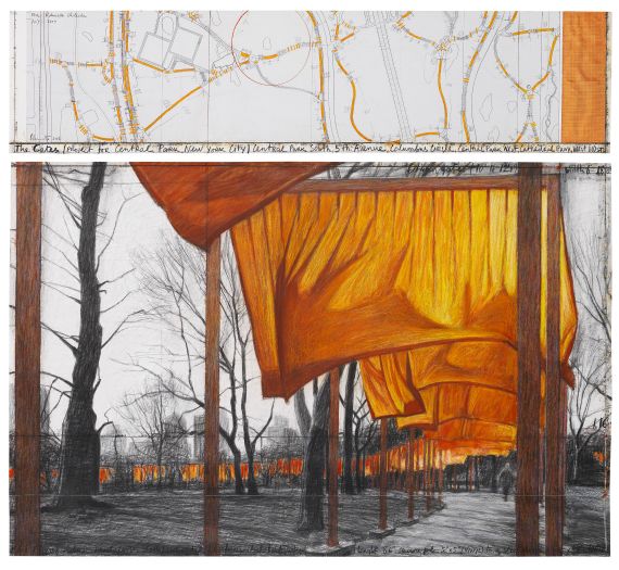  Christo - The Gates, Project for Central Park, NY (2-teilig) - Frame image
