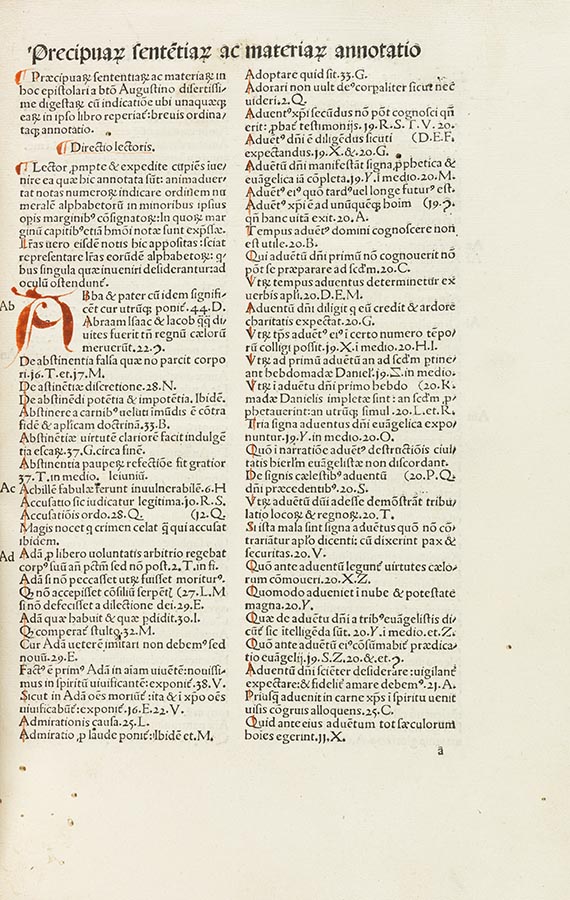 Aurelius Augustinus - Liber epistolarum - 