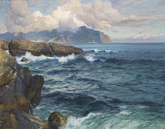 Karl Theodor Boehme - Abendstimmung in Nervi