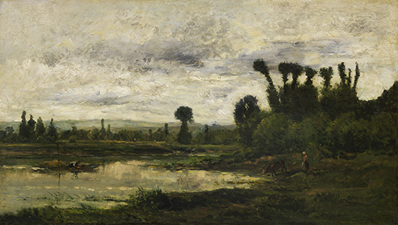 Charles-François Daubigny - Bords de l'Oise, Temps d´Orage