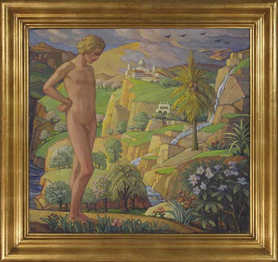 Ludwig von Hofmann - Die Zauberinsel - Frame image