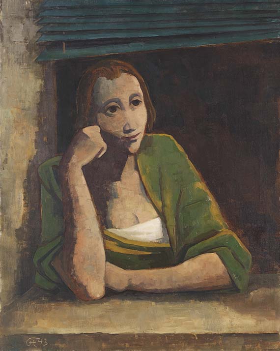 Mädchen am Fenster, 1943