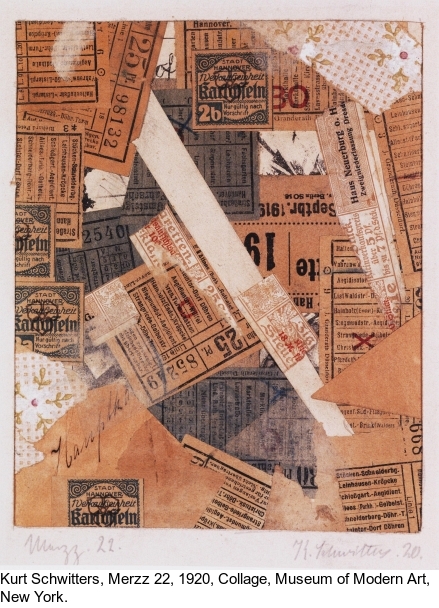 Kurt Schwitters - Mz 58,  Worte 'der' - 