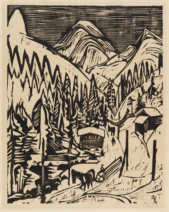 Ernst Ludwig Kirchner - Sertigstraße im Winter