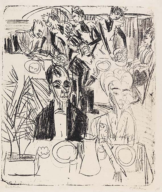 Ernst Ludwig Kirchner - Dinertafel-Sanatorium