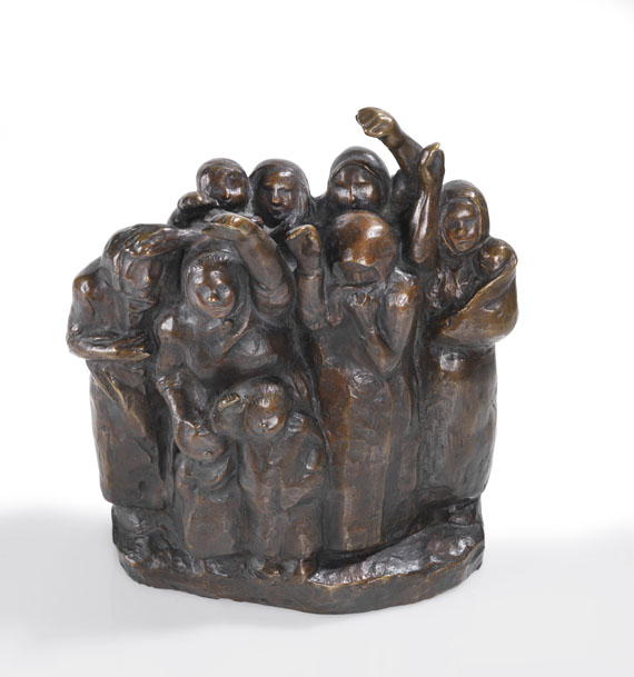 Käthe Kollwitz - Abschiedwinkende Soldatenfrauen II - 