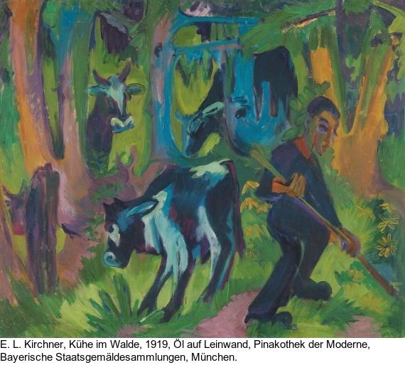 Ernst Ludwig Kirchner - Kühe auf der Alp - 