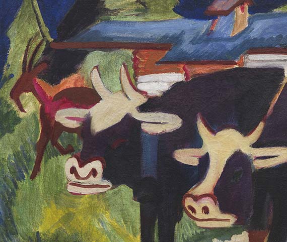 Ernst Ludwig Kirchner - Kühe auf der Alp - 