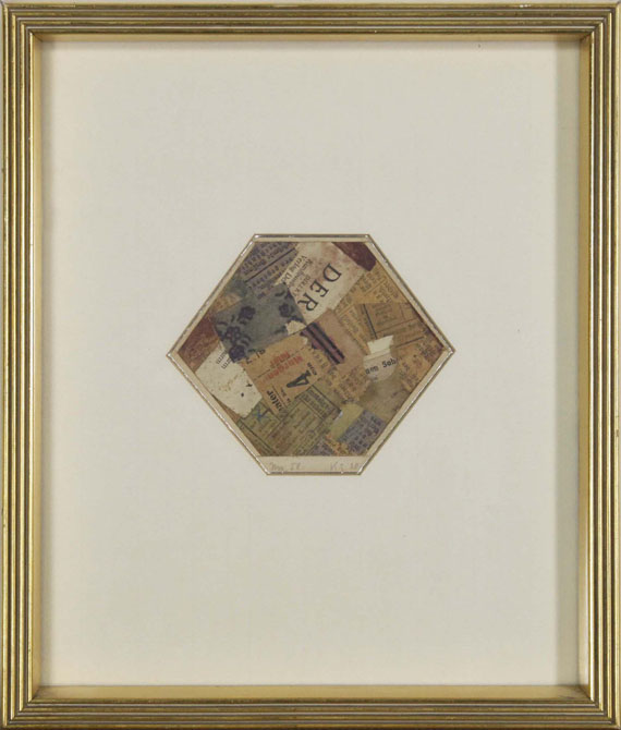 Kurt Schwitters - Mz 58,  Worte 'der' - Frame image