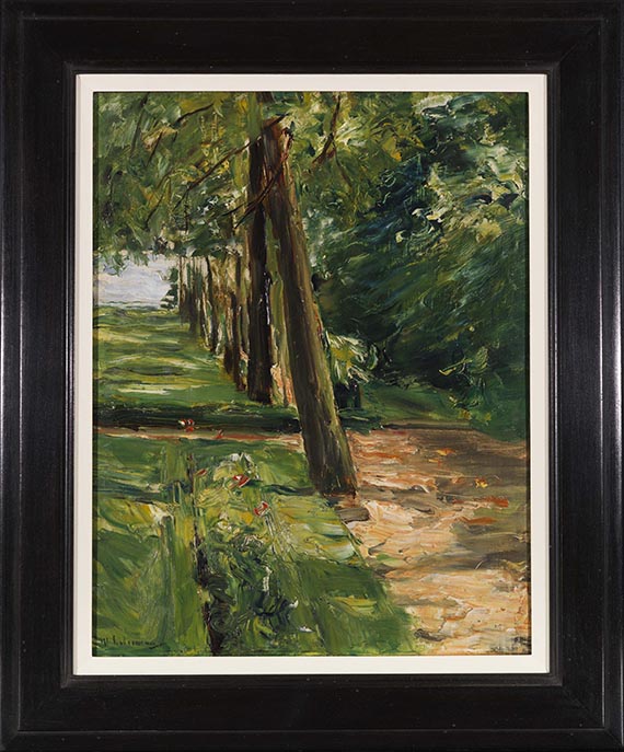 Max Liebermann - Die Birkenallee im Wannseegarten nach Osten - Frame image