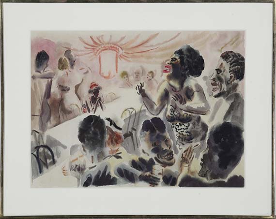 George Grosz - Jazz-Sängerin - Frame image
