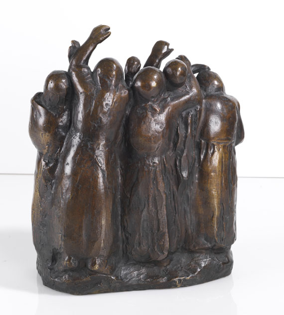 Käthe Kollwitz - Abschiedwinkende Soldatenfrauen II - Back side