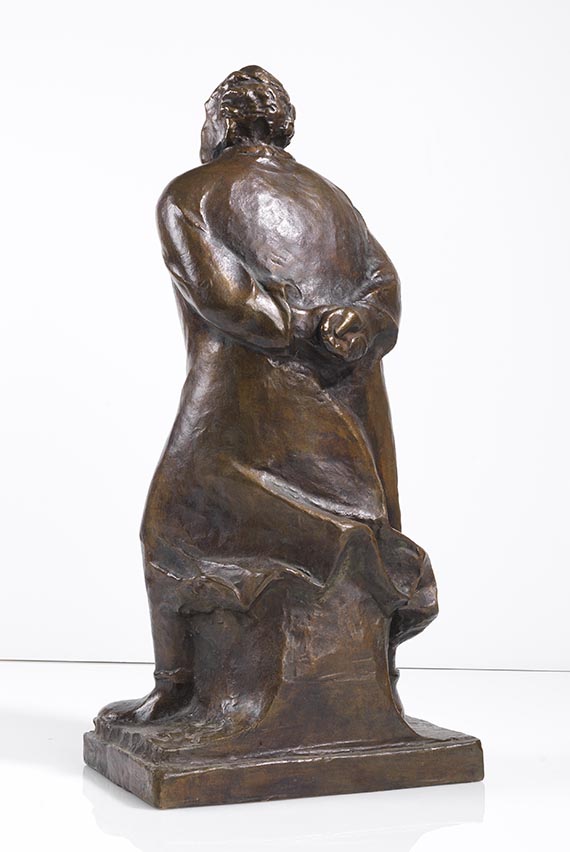 Ernst Barlach - Der Spaziergänger - Back side