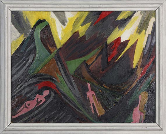 Ernst Wilhelm Nay - Menschen in den Lofoten - Frame image