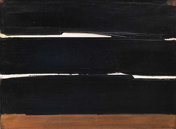 Pierre Soulages - Peinture 54 x 73 cm, 26 septembre 1981