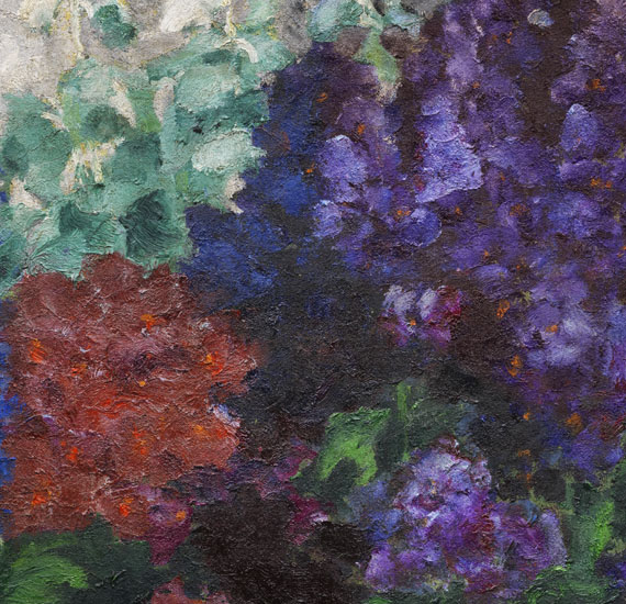 Emil Nolde - Rittersporn und Silberpappeln - 