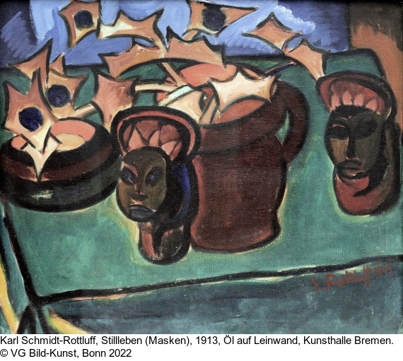 Karl Schmidt-Rottluff - Afrikanische Schale - 