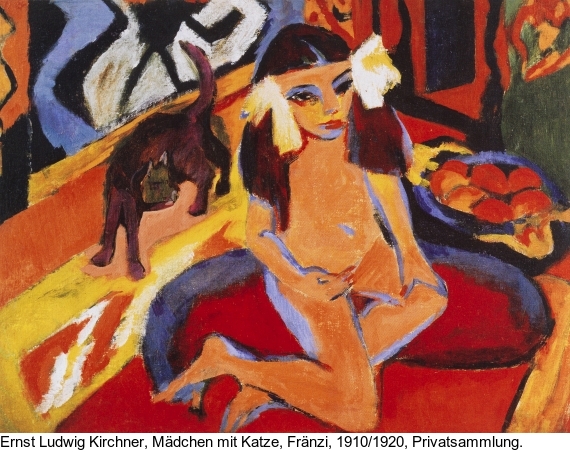 Ernst Ludwig Kirchner - Zwei am Tisch sitzende Mädchen